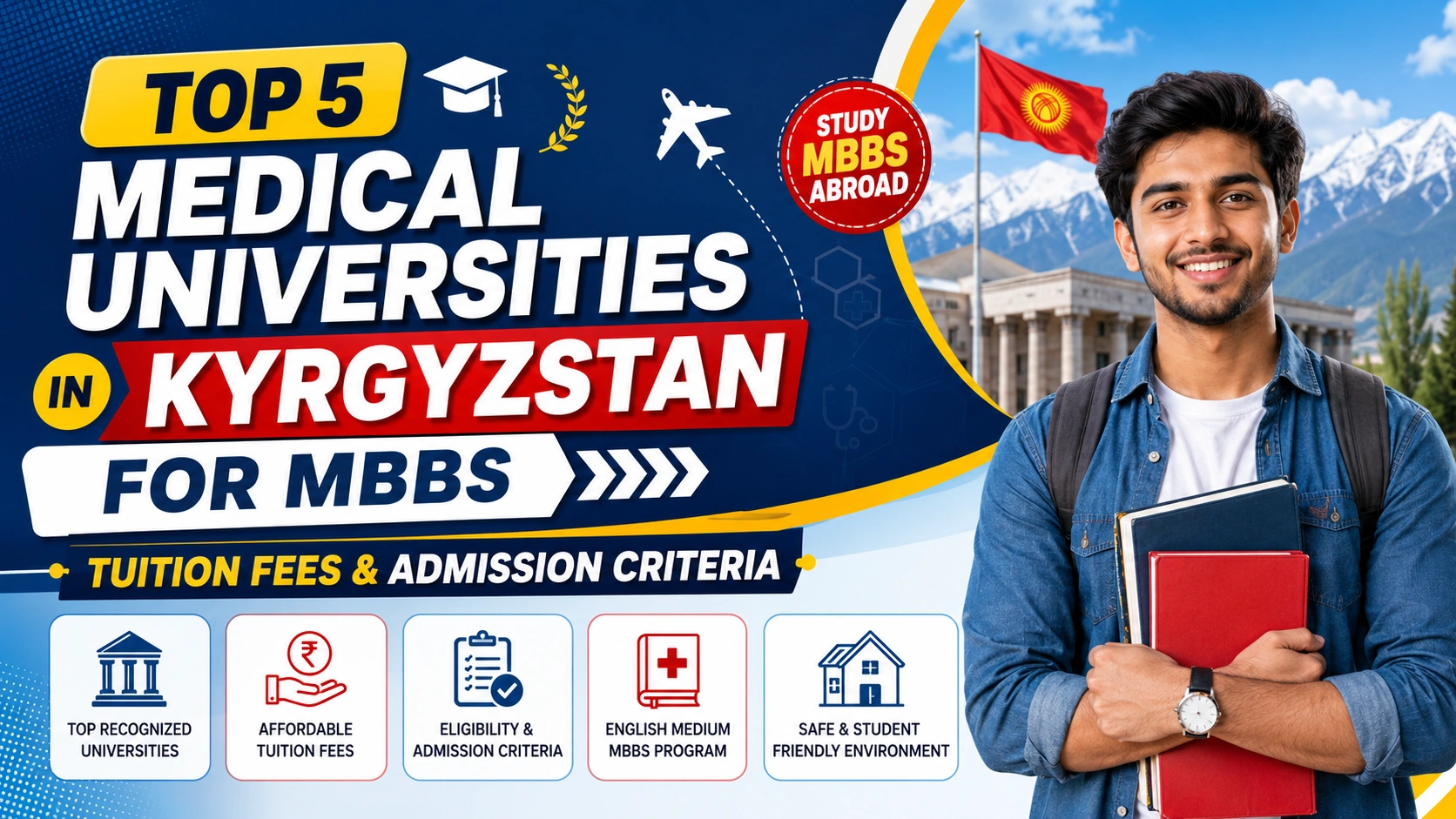 Top 5 Medical Universities in Kyrgyzstan for MBBS: Tuition Fees & Admission Criteria
